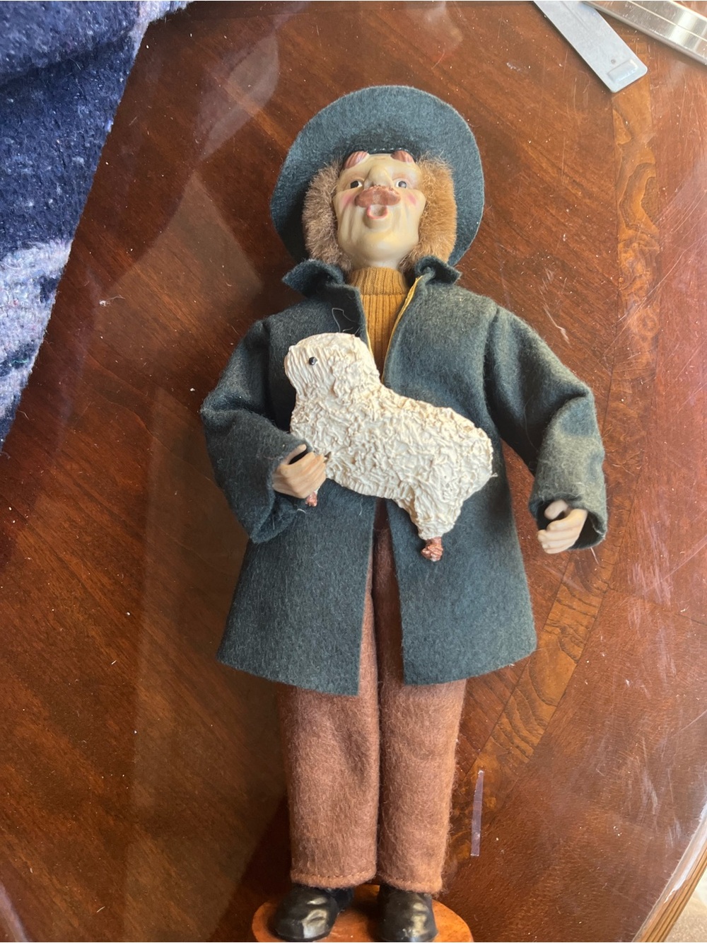 Kids' Dark Green Wool Coat - Unbranded